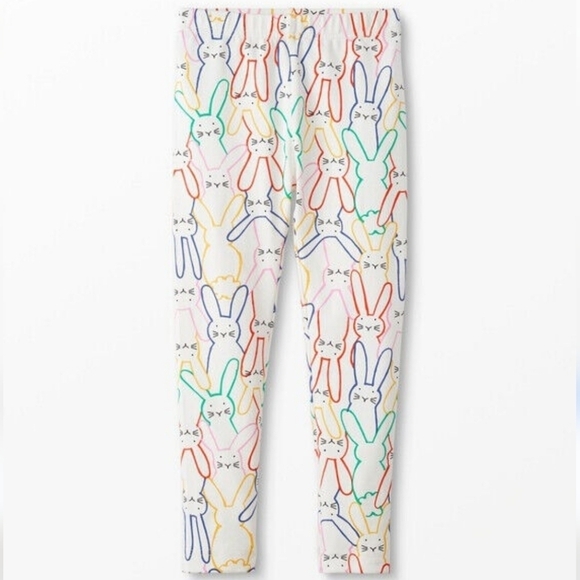 Hanna Andersson Rainbow Bunny Leggings 140/10 - Picture 1 of 5
